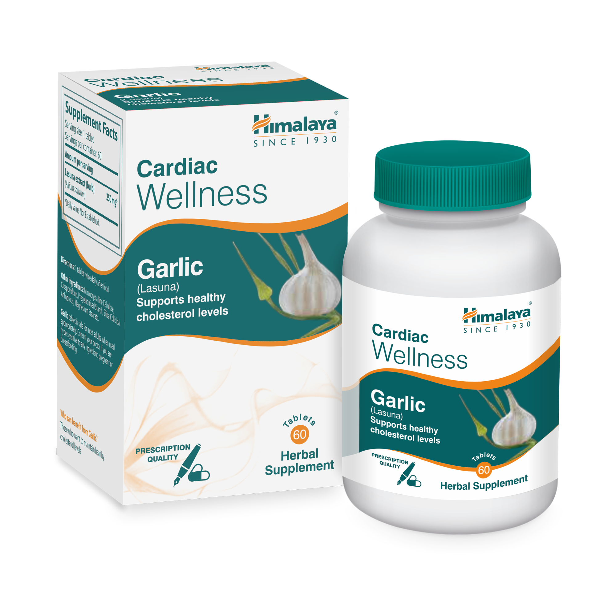 Himalaya Garlic Tablets 60's - Supports Healthy Cholesterol Levels