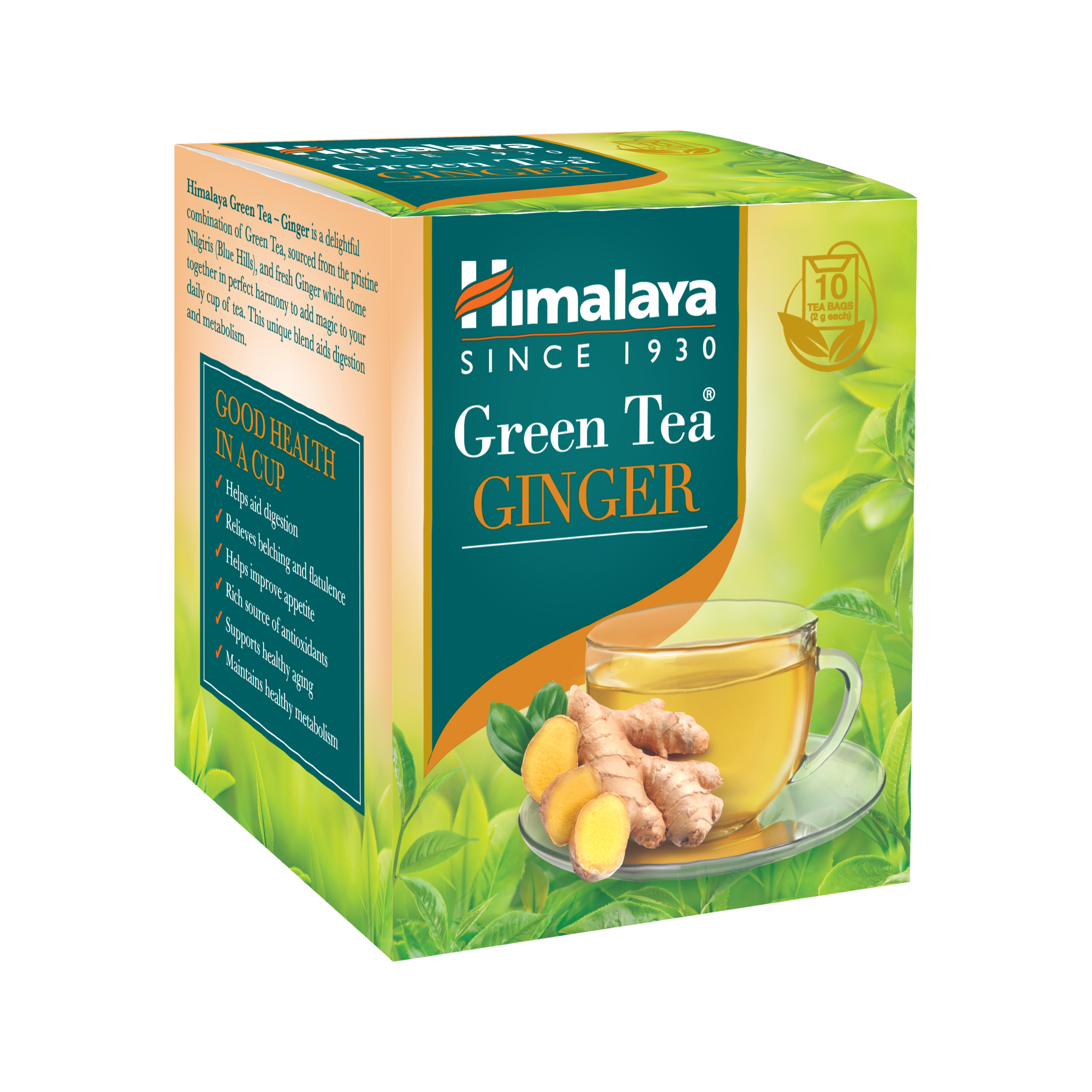 Himalaya Green Tea GINGER - Aids digestion and metabolism