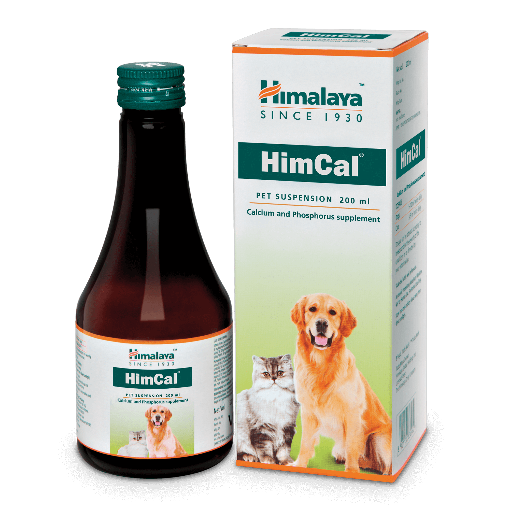 Himalaya HimCal PET - Natural Calcium & Phosphorus Supplement for Pets