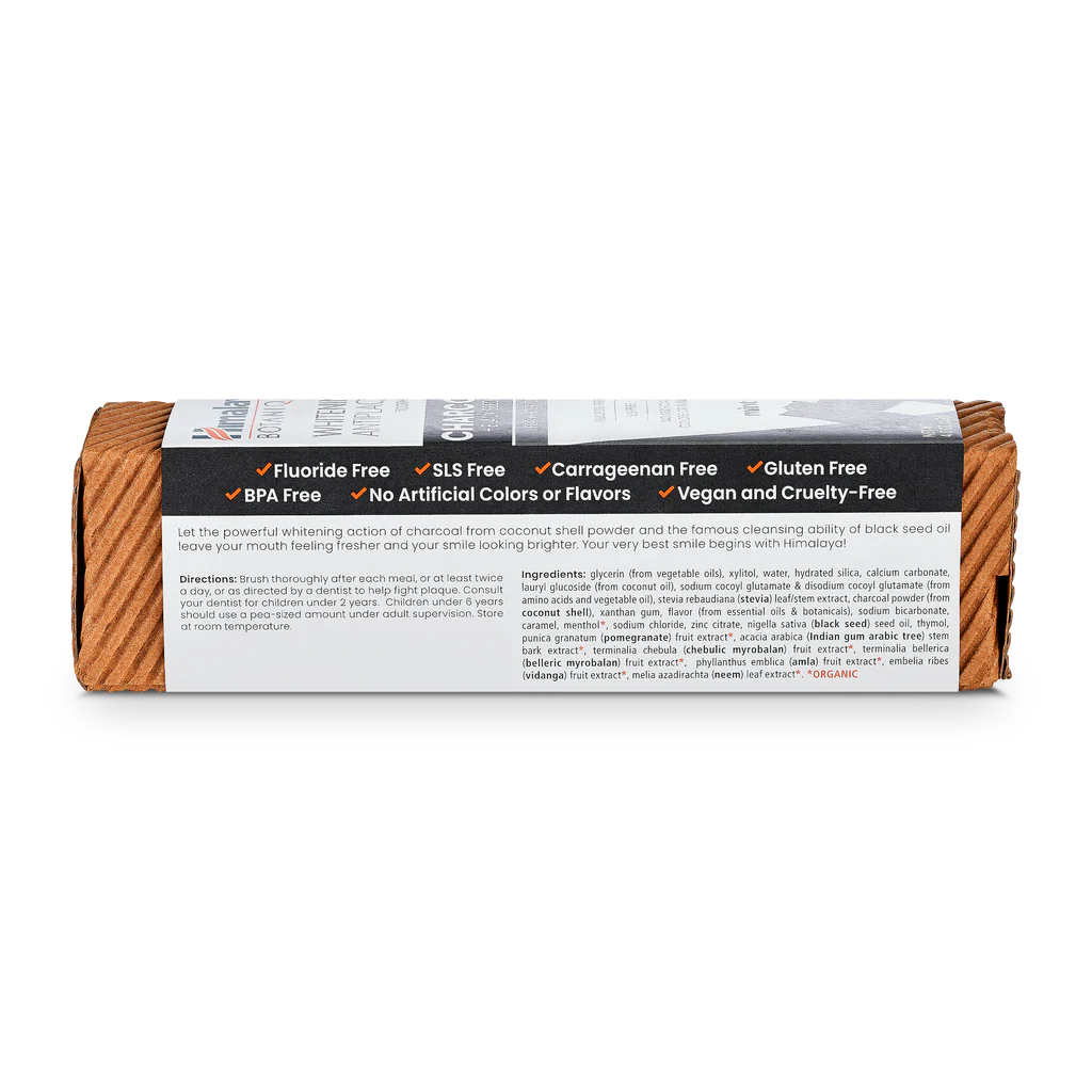 Charcoal & Black Seed Oil Whitening Antiplaque Toothpaste