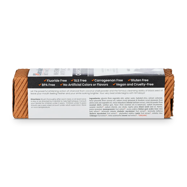 Charcoal & Black Seed Oil Whitening Antiplaque Toothpaste
