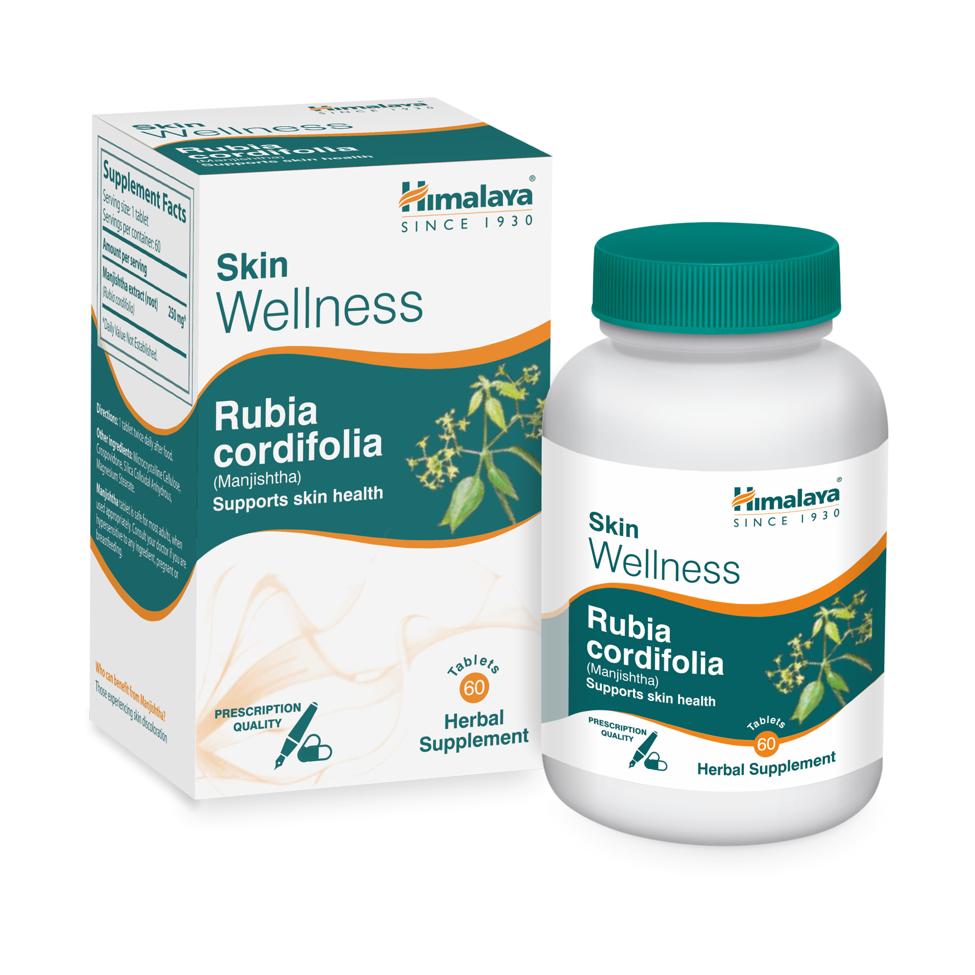Himalaya Rubia Cordifolia (Manjishtha) Tablets - Supports Skin Health
