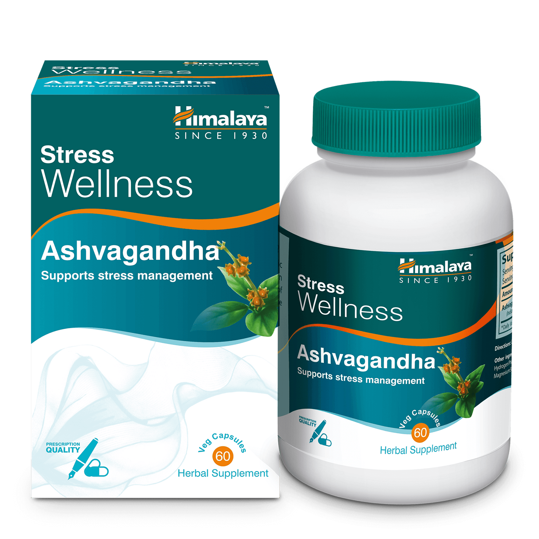 Himalaya Ashvagandha Capsules 60's - Relieve Stress Naturally ...